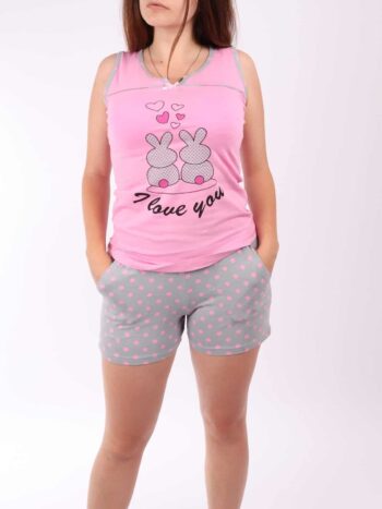 Pijama scurta imprimeu