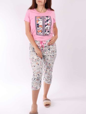 Pijama bumbac cu imprimeu