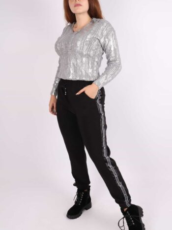 Pantaloni dama sport cu print