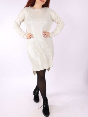Rochie cu efect metalizat