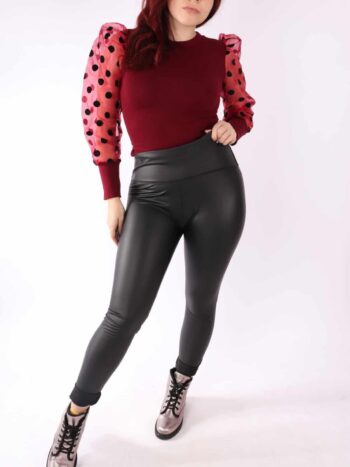 Colanti dama vatuiti din piele ecologica