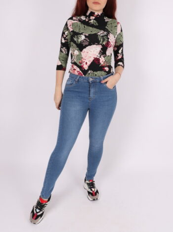 Blugi dama cu efect prespalat