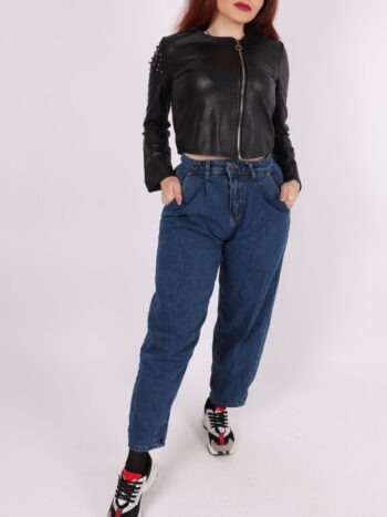 Blugi bufanti talie inalta