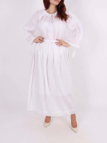 Fusta traditionala dama lunga cu broderie