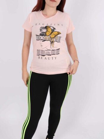 Tricou dama cu print colorat