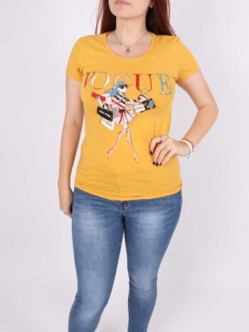 Tricou imprimeu cumparaturi