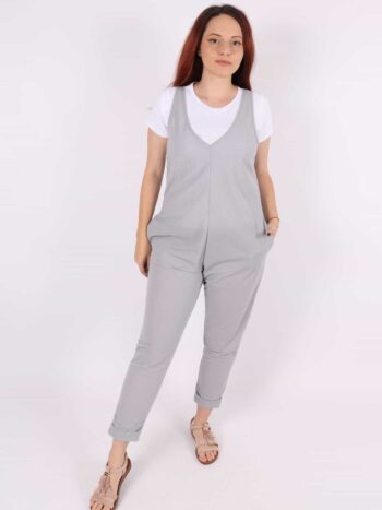 Salopeta stil casual cu tricou inclus