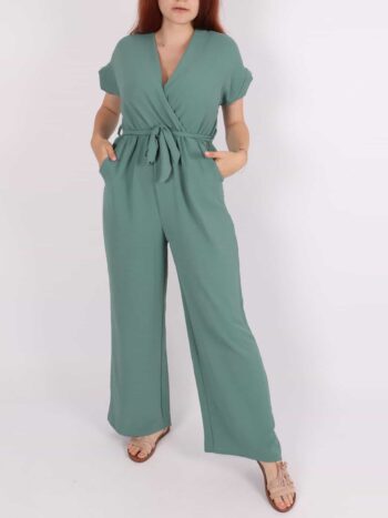 Salopeta lunga cu cordon in talie