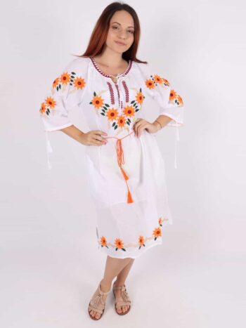 Rochie dama traditionala cu broderie