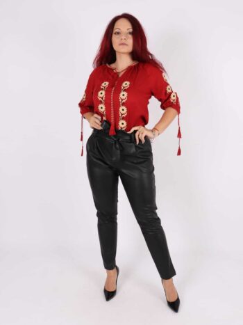 Pantaloni piele ecologica