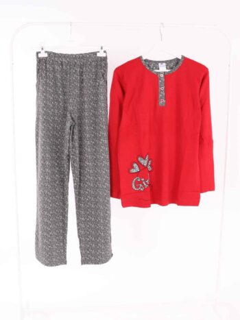 Pijama dama groasa print inimi
