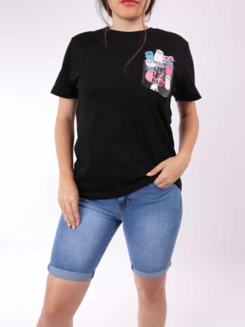 Tricou bumbac imprimeu catelusi