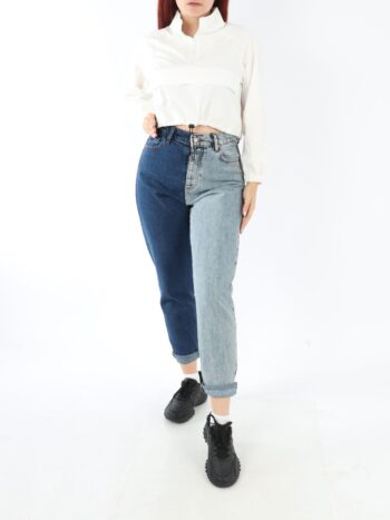 Blugi cu efect în doua nuanțe