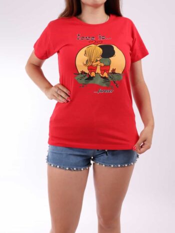 Tricou bumbac imprimeu text si copilasi