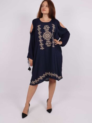 Rochie masura mare cu broderie