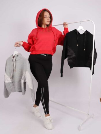 Hanorac dama vatuit cu efect lucios