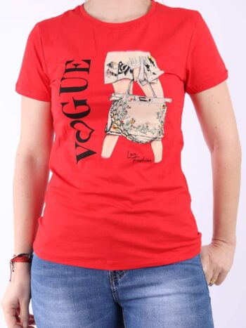 Tricou dama cu print colorat