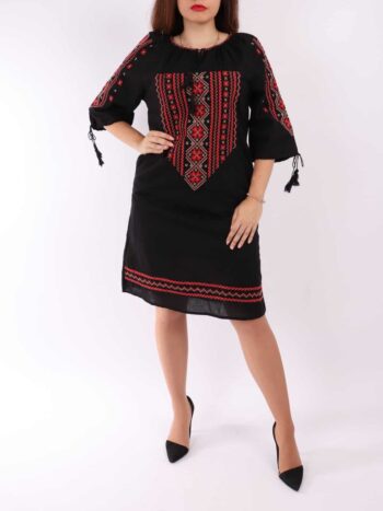 Rochie dama traditionala cu broderie