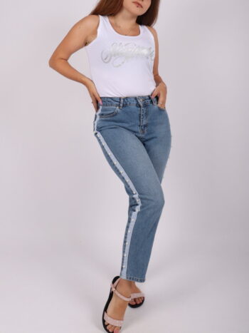 Blugi dama cu margele