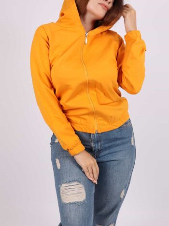 Hanorac dama cu gluga paiete si print