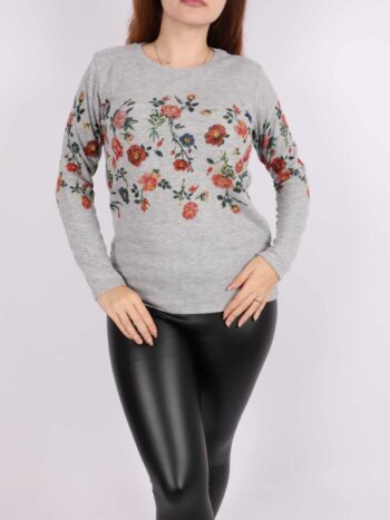 Bluza dama cu print abstract