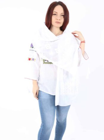 Marama traditionala de dama cu broderie