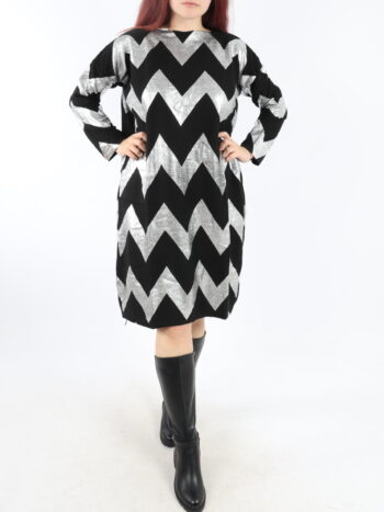 Rochie dama lejera cu efect metalizat