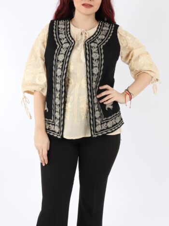 Vesta traditionala dama cu broderie