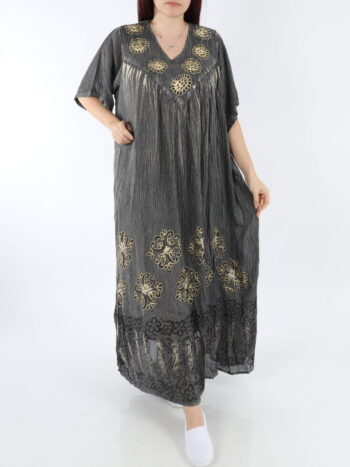 Rochie lejera cu broderie si maneca scurta