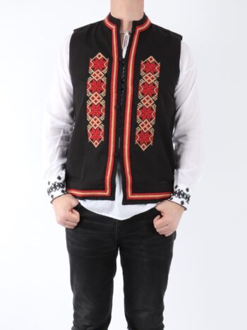 Vesta traditionala barbateasca cu broderie
