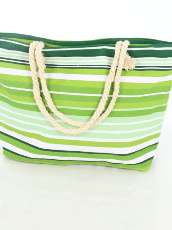 Geanta de plaja 30x45cm cu manere si inchidere prin fermoar.