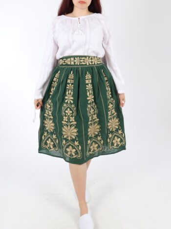 Fusta traditionala din bumbac cu brau elastic