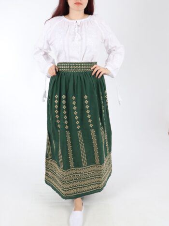 Fusta traditionala din bumbac cu brau elastic