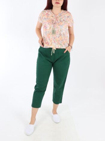 Pantaloni dama foarte comozi cu siret si buzunare.