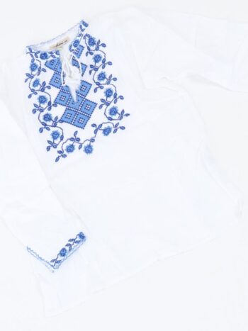 Camasa traditionala de baieti din panza de bumbac 100%.