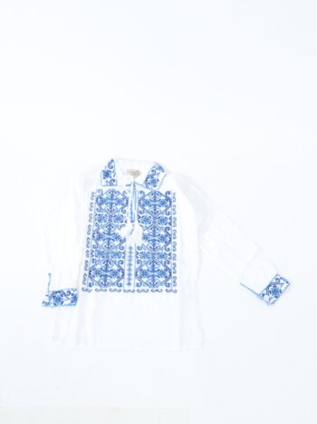 Camasa traditionala de baieti din panza de bumbac 100%.