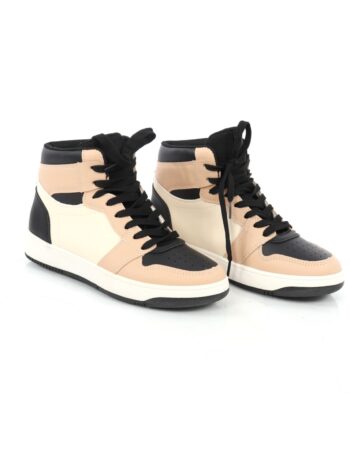 Tenisi de dama in culori pastelate, din piele ecologica .