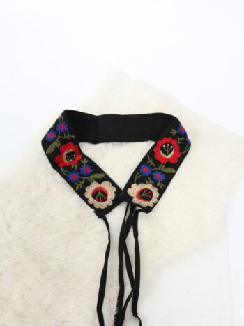 Brau traditional unisex cu broderie colorata