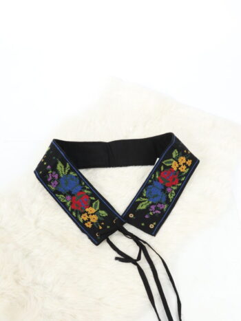 Brau traditional unisex cu broderie colorata