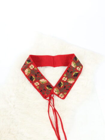 Brau traditional unisex cu broderie colorata