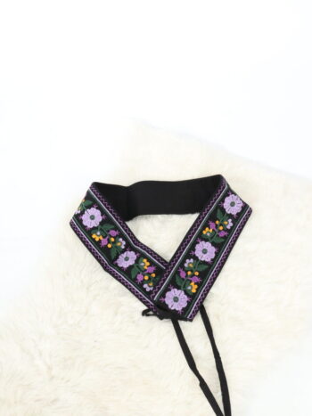 Brau traditional unisex cu broderie colorata