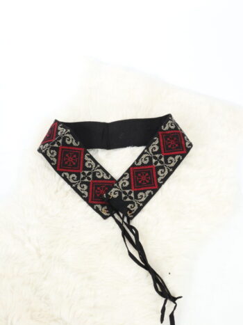 Brau traditional unisex cu broderie colorata