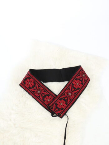 Brau traditional unisex cu broderie colorata