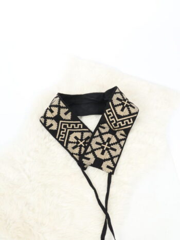 Brau traditional unisex cu broderie colorata