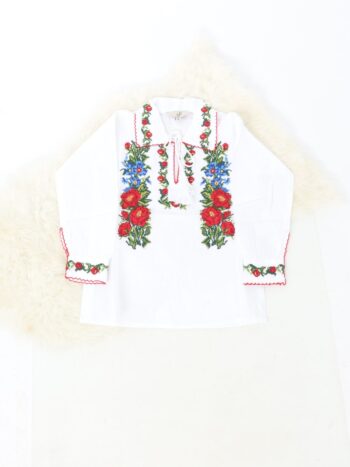 Camasa traditionala de baieti din panza de bumbac 100%.