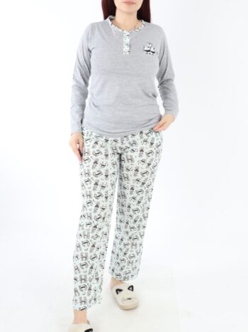 Pijama dama din doua piese foarte confortabile.