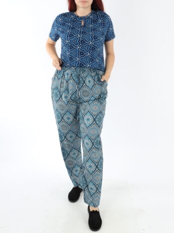 Pantaloni dama lejeri cu elastic in talie si buzunare