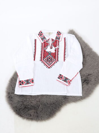 Camasa traditionala de baieti din panza de bumbac 100%.