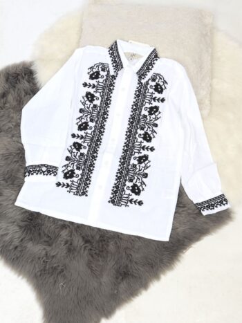 Camasa traditionala de baieti din panza de bumbac 100%.