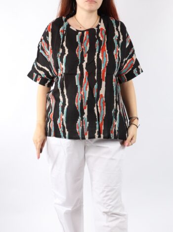 Bluza vaporoasa cu print